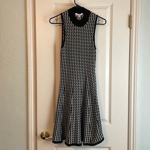 Black and white sweater dress